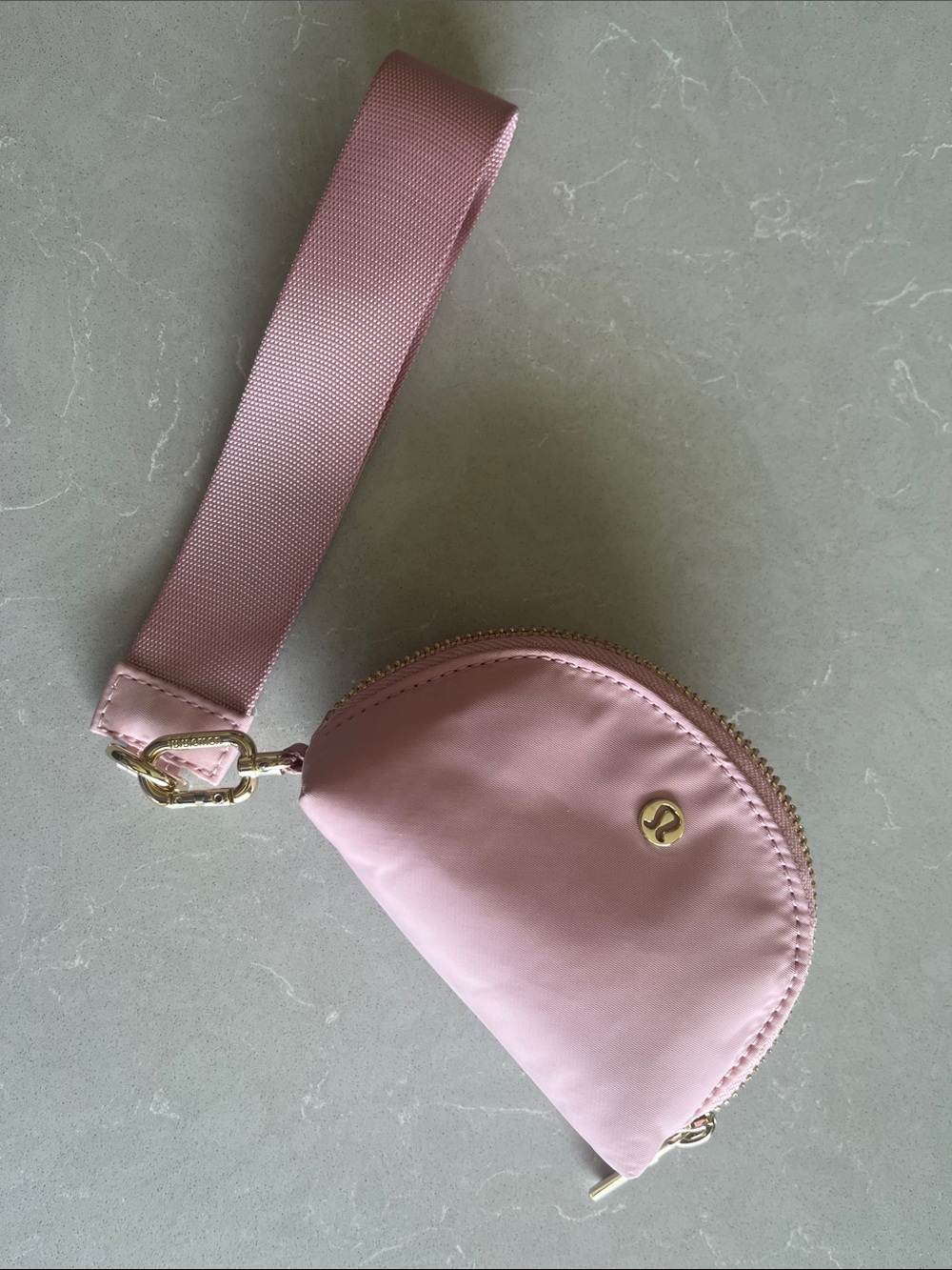 lululemon athletica Dusty Pink Wristlet Coin Pouch with Strap